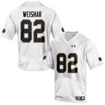 Notre Dame Fighting Irish Men's Nic Weishar #82 White Under Armour Authentic Stitched College NCAA Football Jersey WXE1799KB